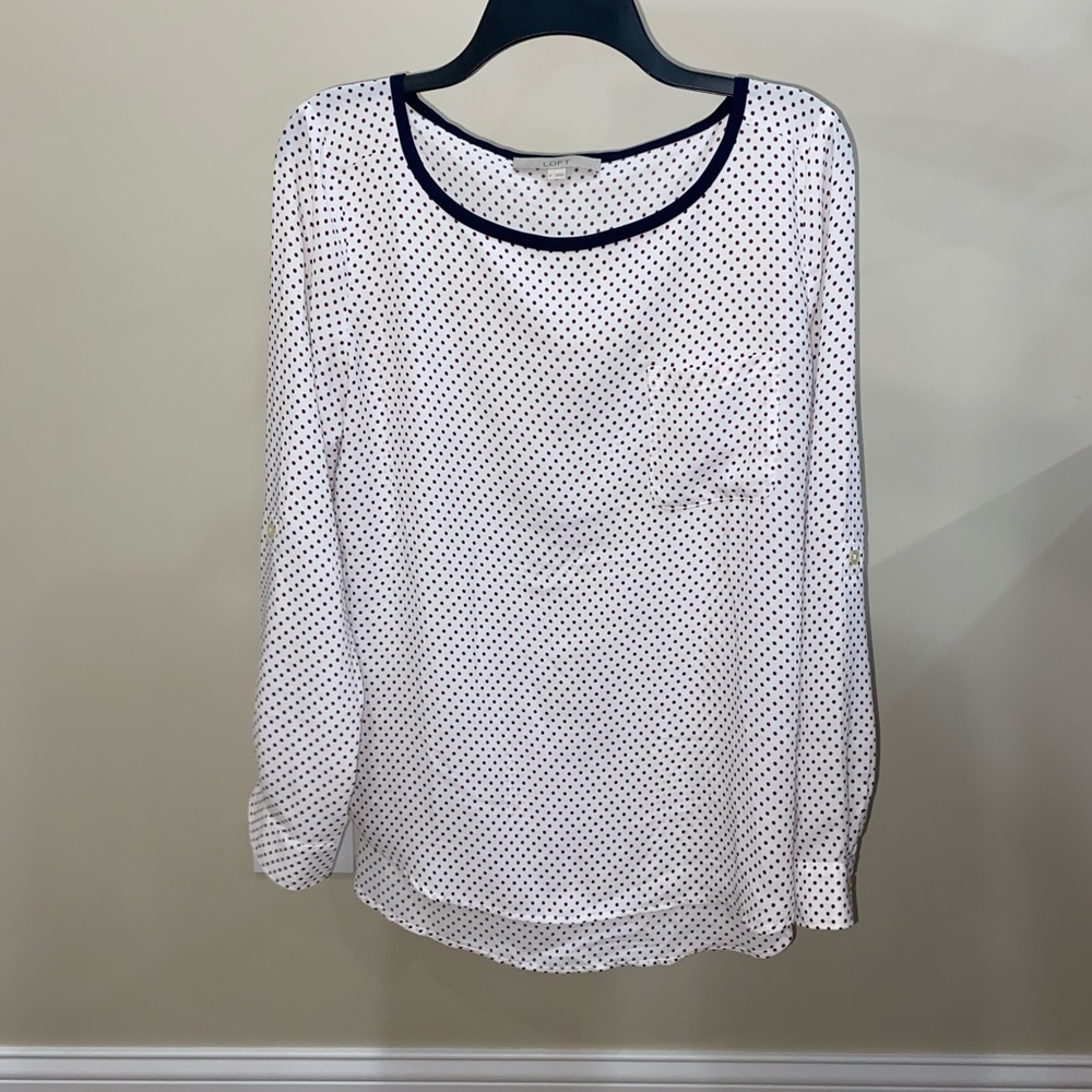 Loft dot blouse